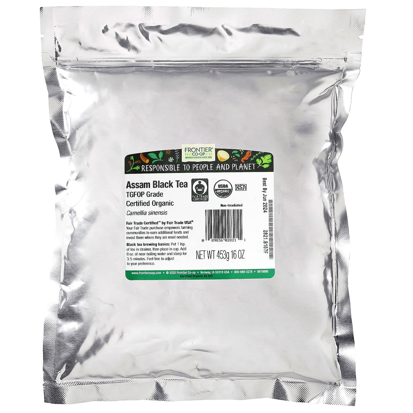 Fair Trade Organic Assam Black Tea 16oz - Frontier Co-op - Image 2
