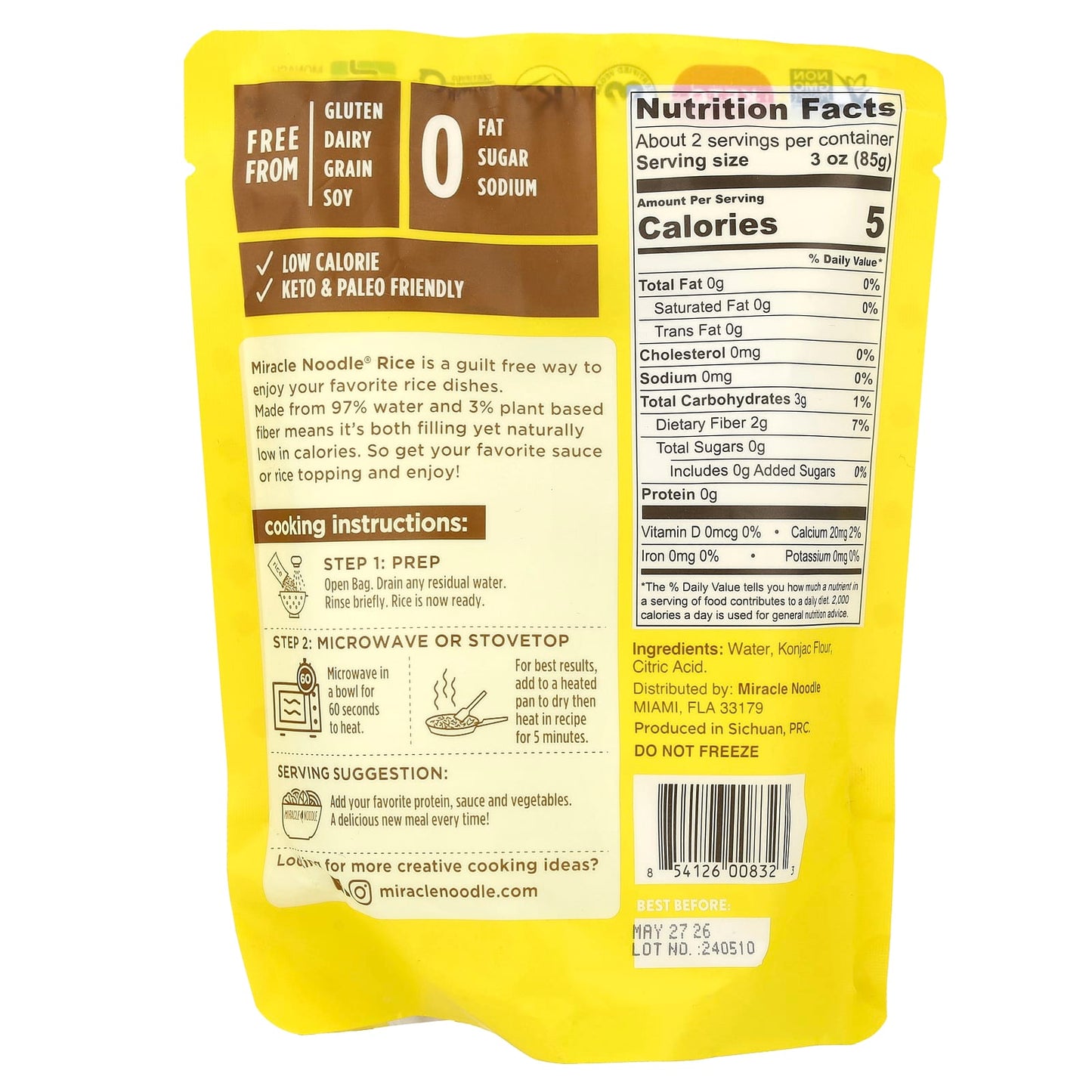Miracle Noodle, Rice Style, 7 oz (200 g) - Image 2
