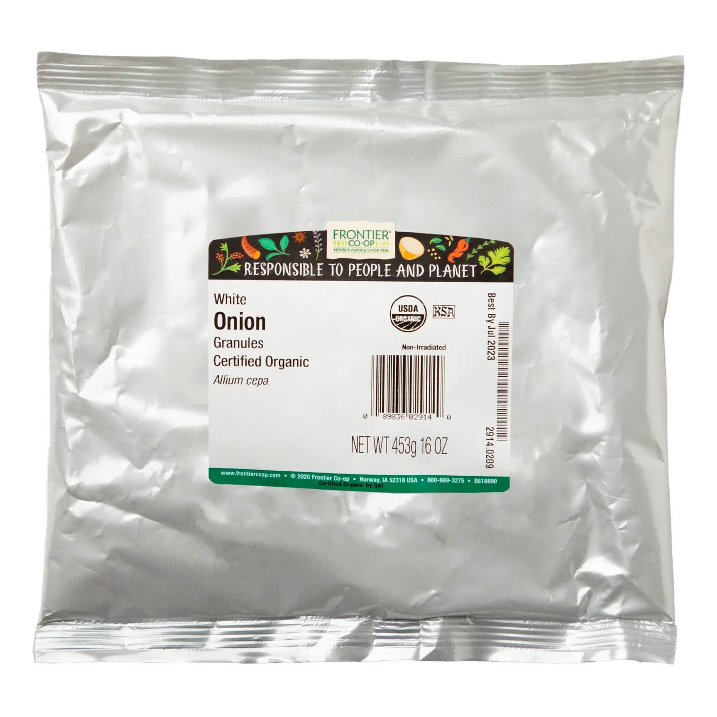 Organic White Onion Granules by Frontier Co-op, 16 oz, USDA Certified - Image 2