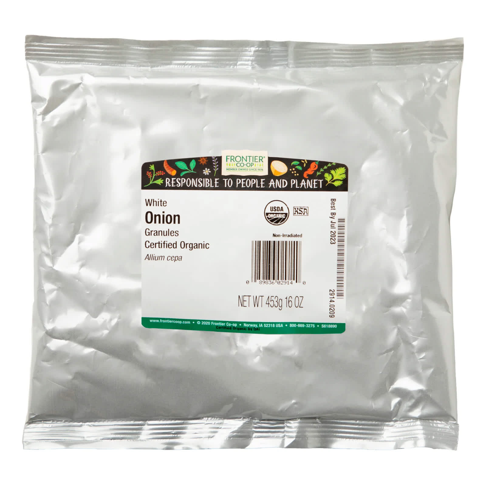 Organic White Onion Granules by Frontier Co-op, 16 oz, USDA Certified - Image 2
