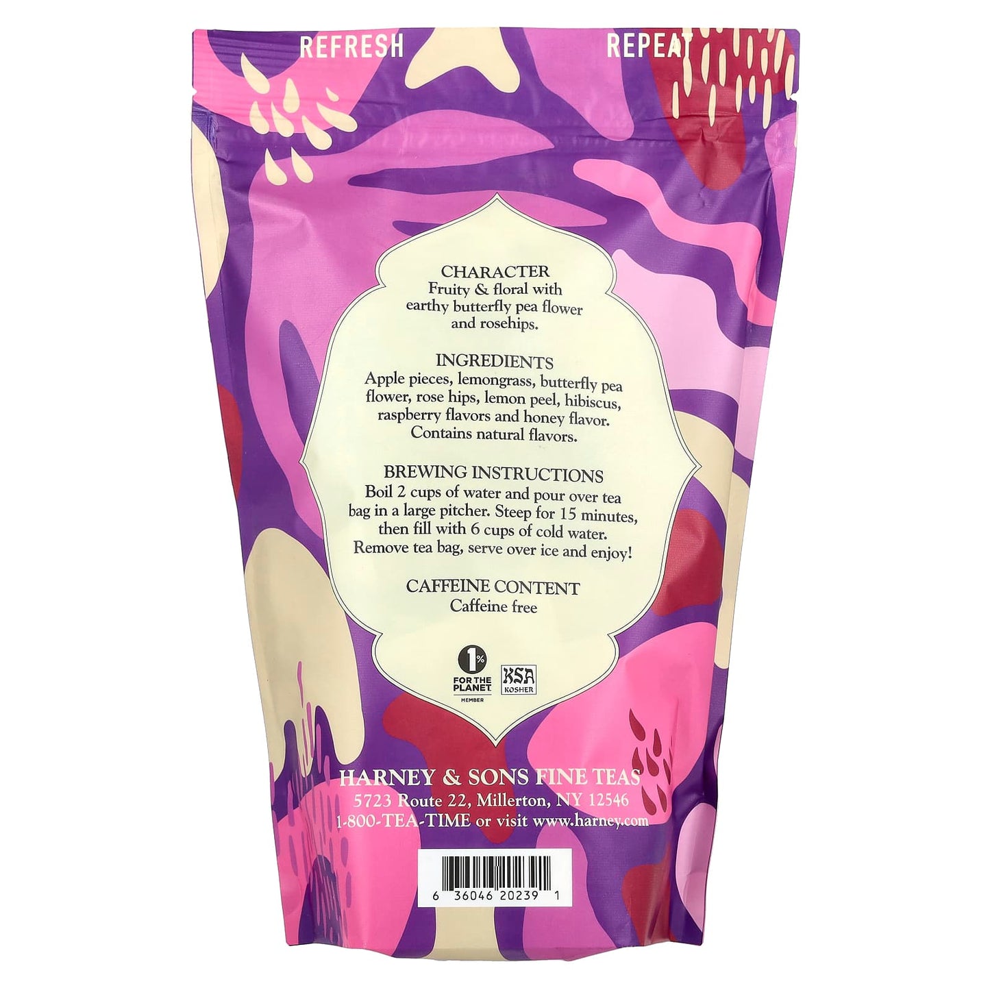 Indigo Punch Caffeine Free Iced Tea - 15 Tea Bags by Harney & Sons - Image 2