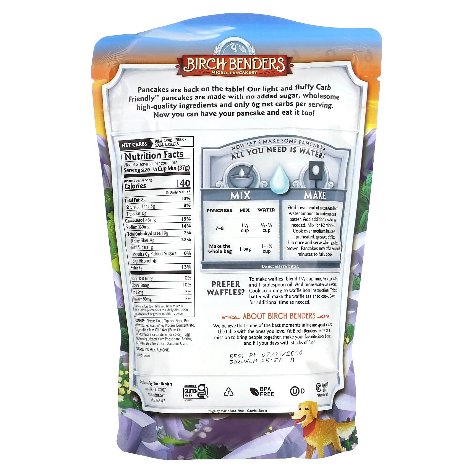 Low Carb Keto Pancake Mix by Birch Benders - 10oz - Image 2