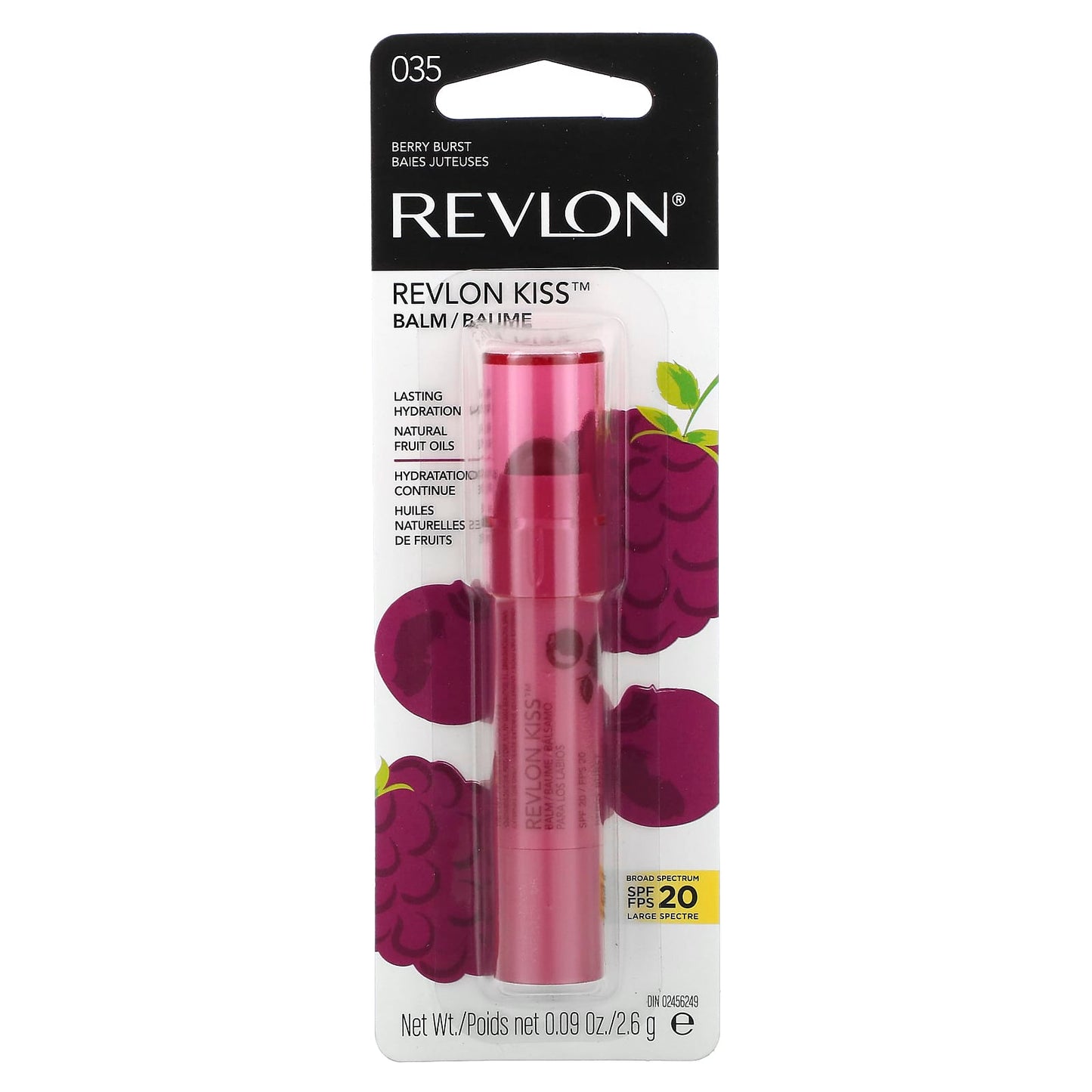 Revlon, Kiss Balm, 035 Berry Burst, 0.09 oz (2.6 g) - Image 2