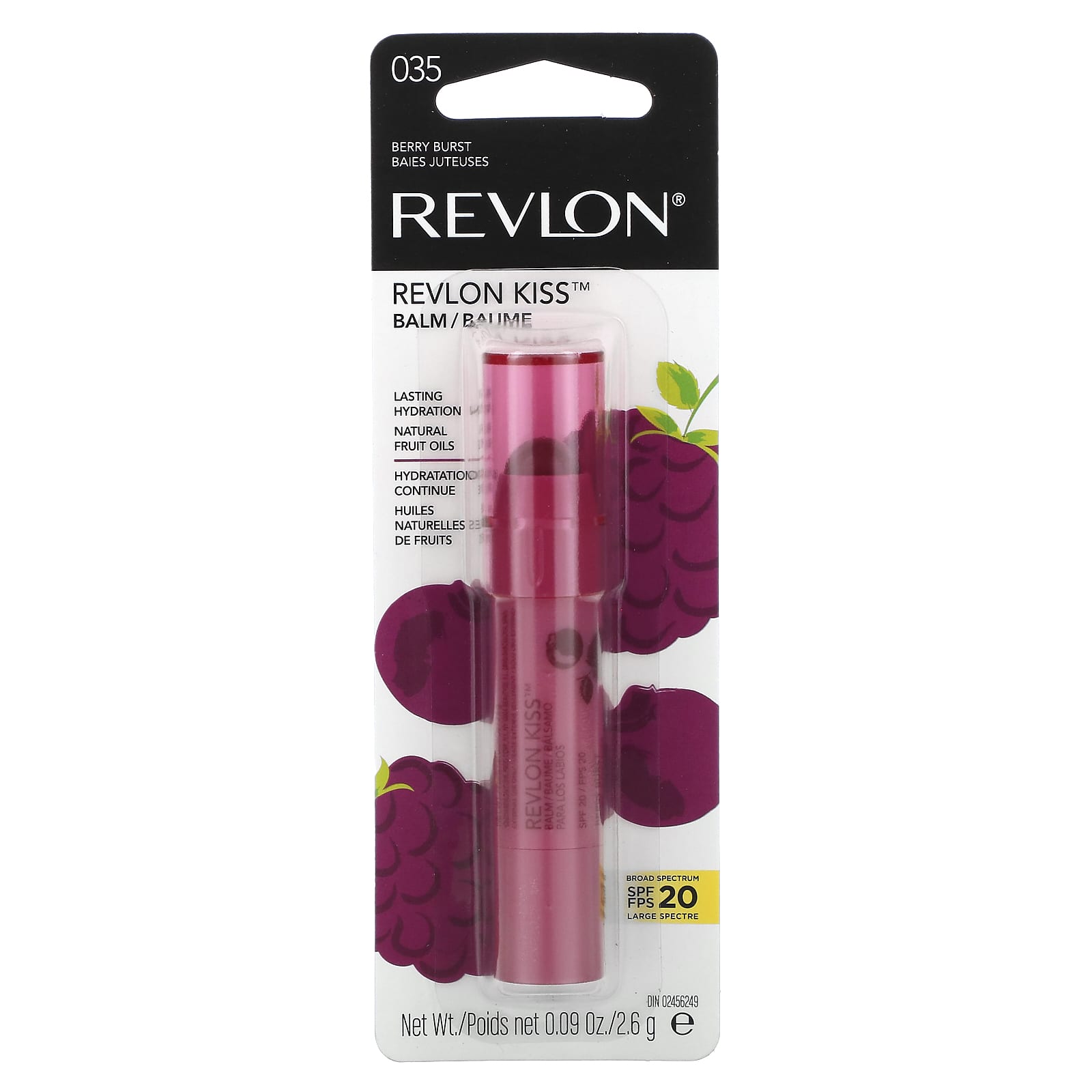 Revlon, Kiss Balm, 035 Berry Burst, 0.09 oz (2.6 g) - Image 2