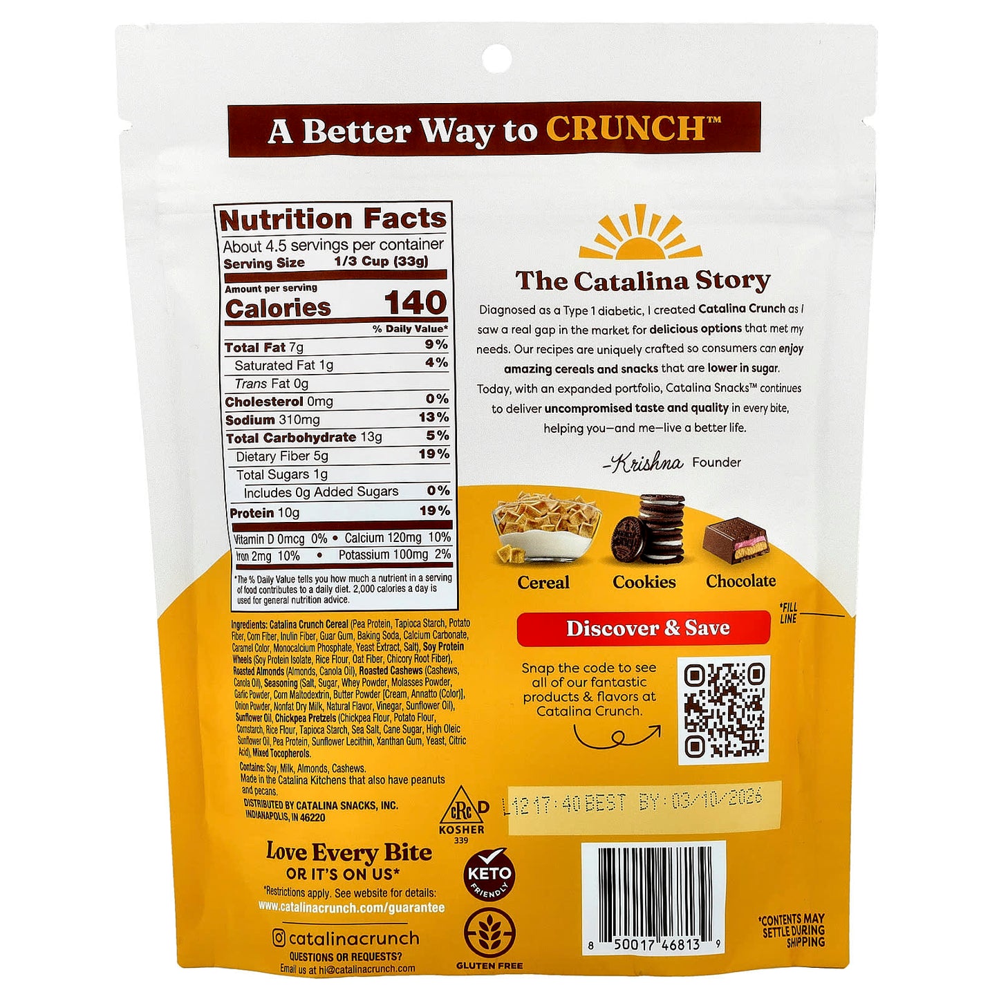 Catalina Crunch Protein Snack Mix, 10g of Protein, Keto Friendly, 5.25 oz - Image 2