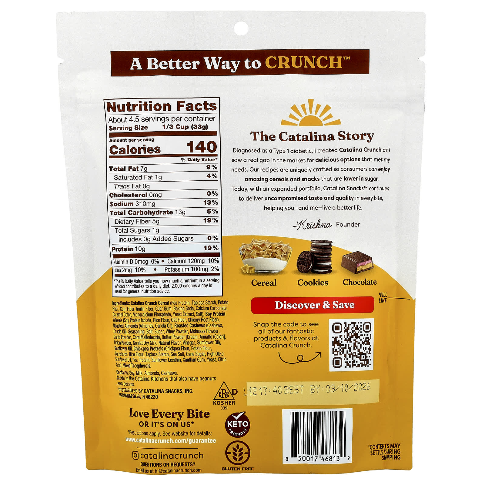 Catalina Crunch Protein Snack Mix, 10g of Protein, Keto Friendly, 5.25 oz - Image 2