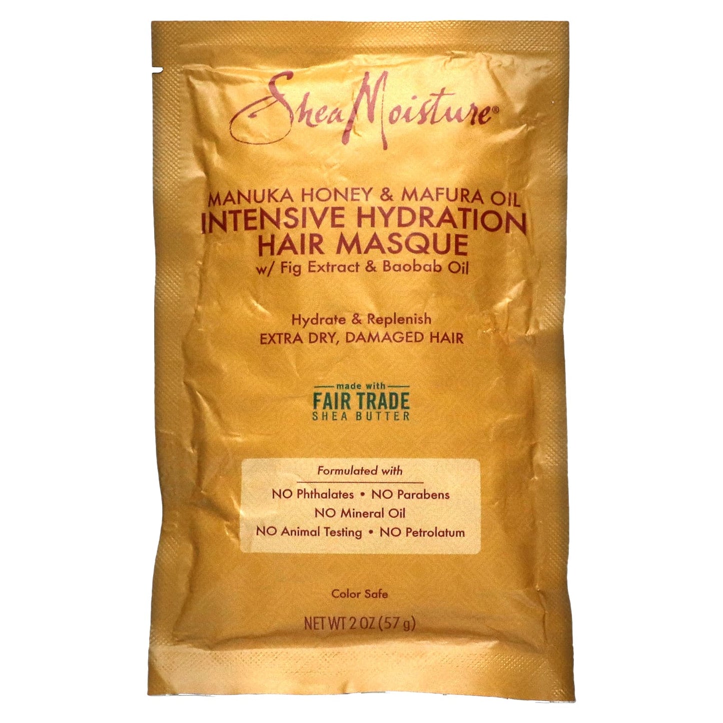 SheaMoisture, Manuka Honey & Mafura Oil Intensive Hydration Hair Masque, 2 oz (57 g) - Image 1