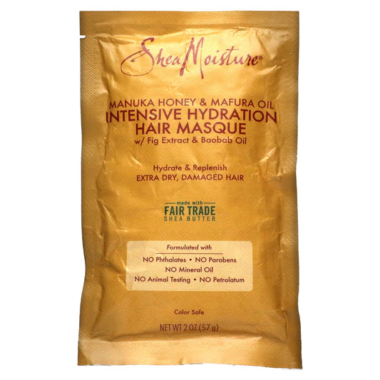 SheaMoisture, Manuka Honey & Mafura Oil Intensive Hydration Hair Masque, 2 oz (57 g) - Image 1