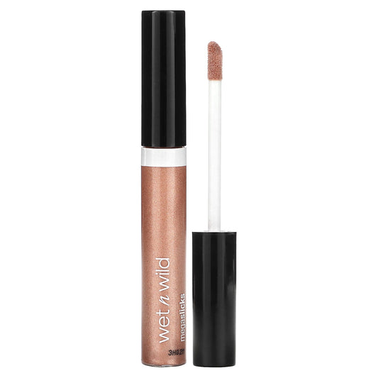wet n wild, MegaSlicks, Lip Gloss, 555B Rose Gold, 0.2 fl oz (6 ml) - Image 1