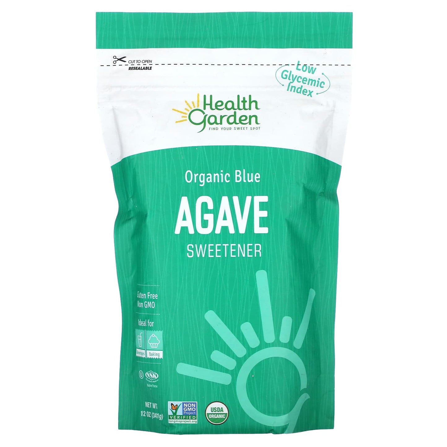 Organic Blue Agave Sweetener | Low Glycemic Index | 12 oz - Image 1