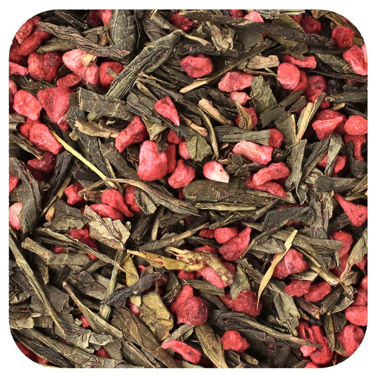 Frontier Co-op Organic Green Tea with Raspberry, 16 oz (453g) - Image 1