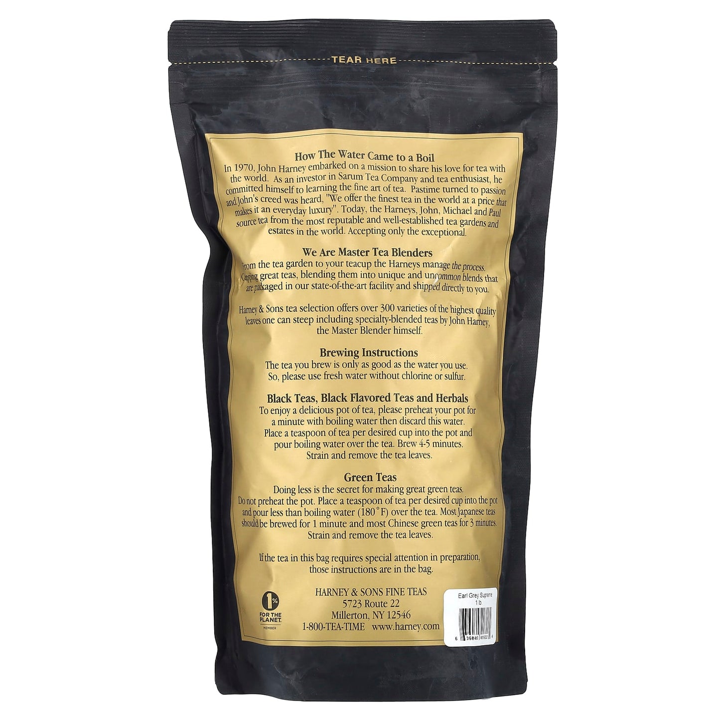 Harney & Sons Early Grey Supreme Tea, 1 lb, Premium Black Tea Blend - Image 2