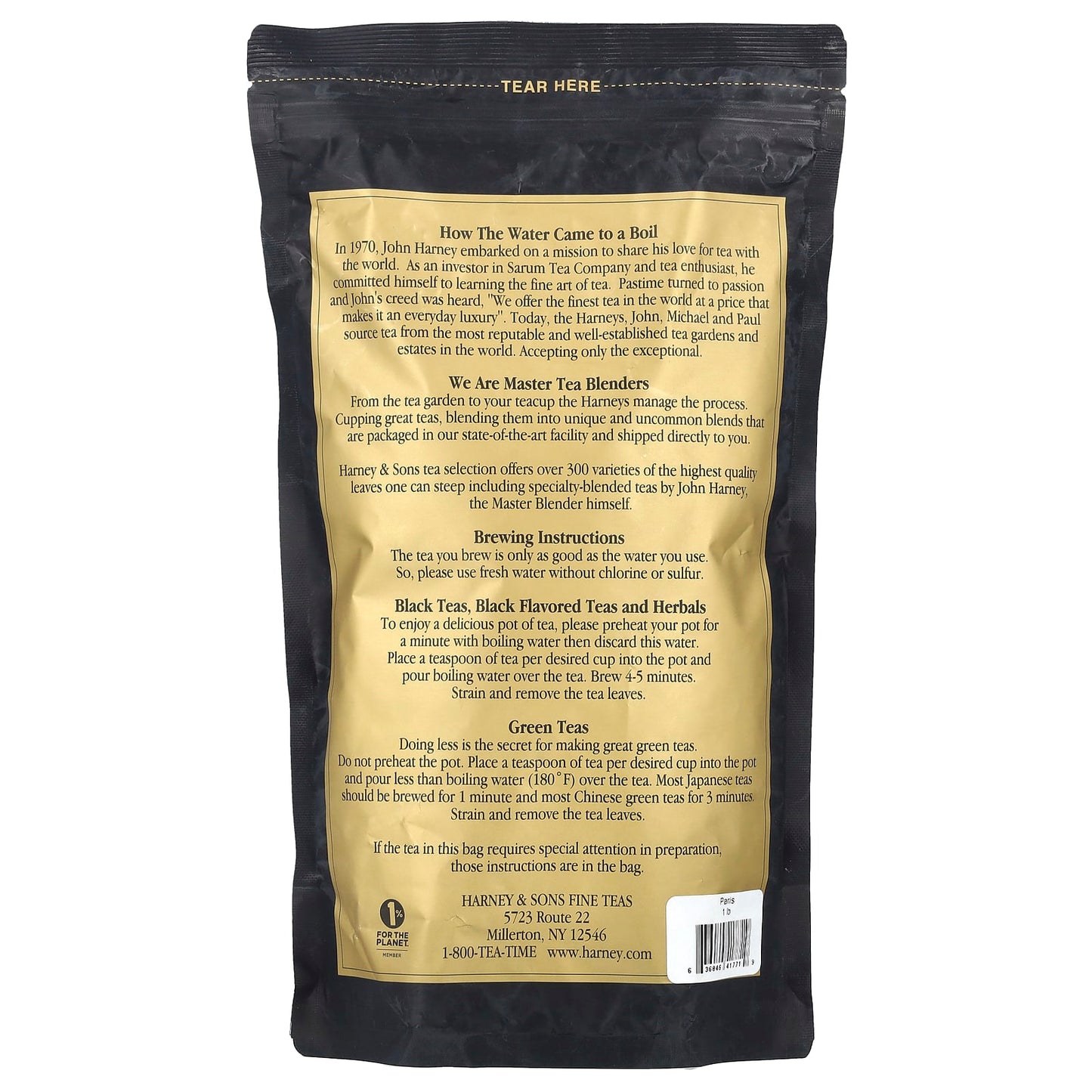 Harney & Sons Fine Black Tea, 1 lb - Paris Tea for Everyday Luxury - Image 2