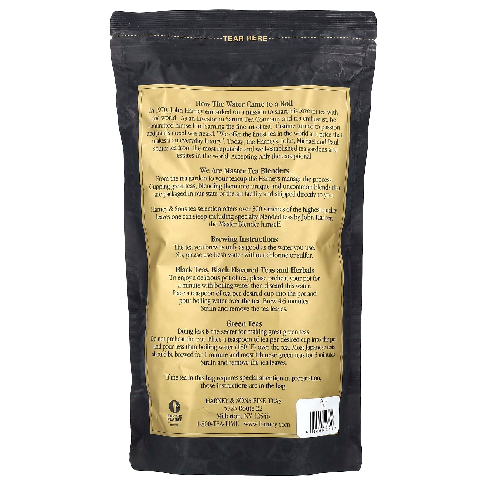 Harney & Sons Fine Black Tea, 1 lb - Paris Tea for Everyday Luxury - Image 2