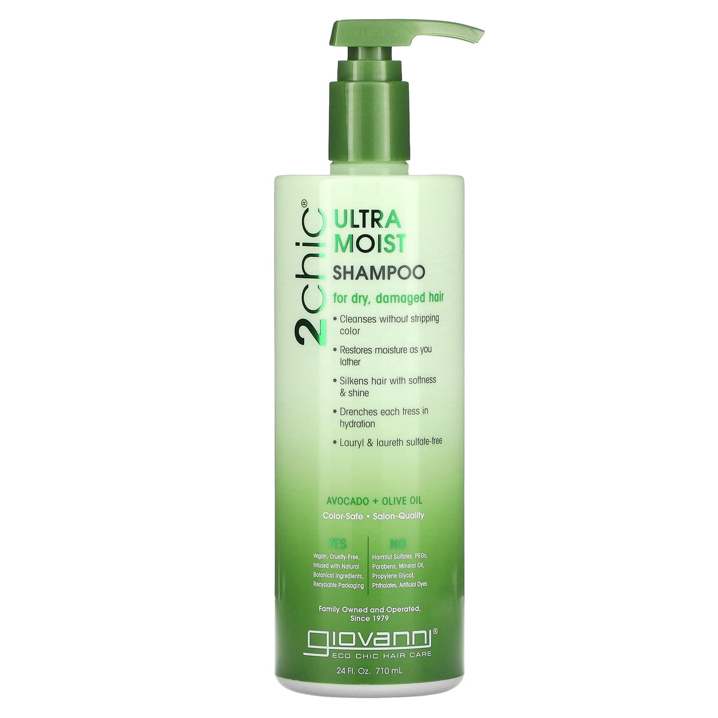 Giovanni Ultra-Moist Avocado & Olive Oil Shampoo for Dry Damaged Hair - Image 1