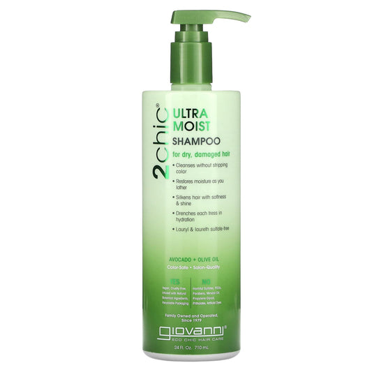 Giovanni Ultra-Moist Avocado & Olive Oil Shampoo for Dry Damaged Hair - Image 1