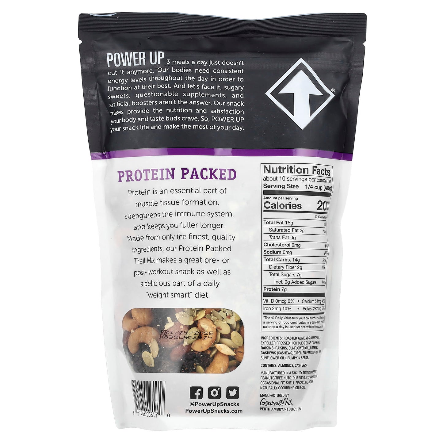 Power Up, Protein Packed Premium Trail Mix, 14 oz (397 g) - Image 2