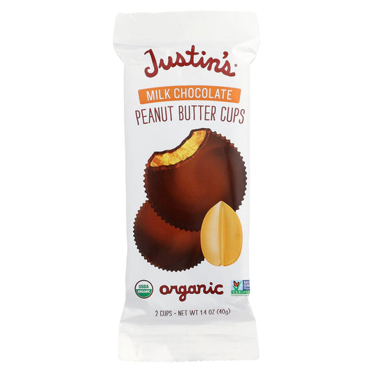 Organic Milk Chocolate Peanut Butter Cups by Justin's - Image 1