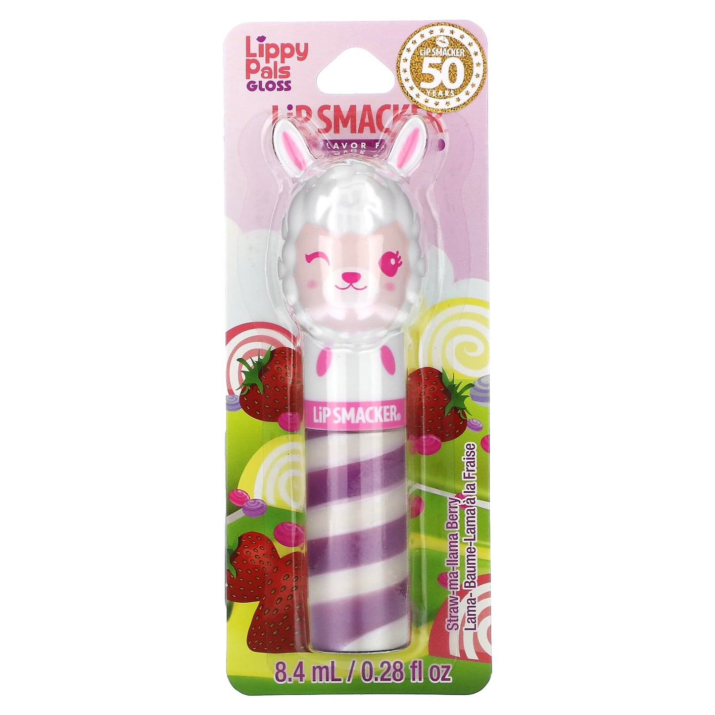Lip Smacker, Lippy Pals Gloss, Llama, Straw-ma-llama Berry, 0.28 fl oz (8.4 ml) - Image 2