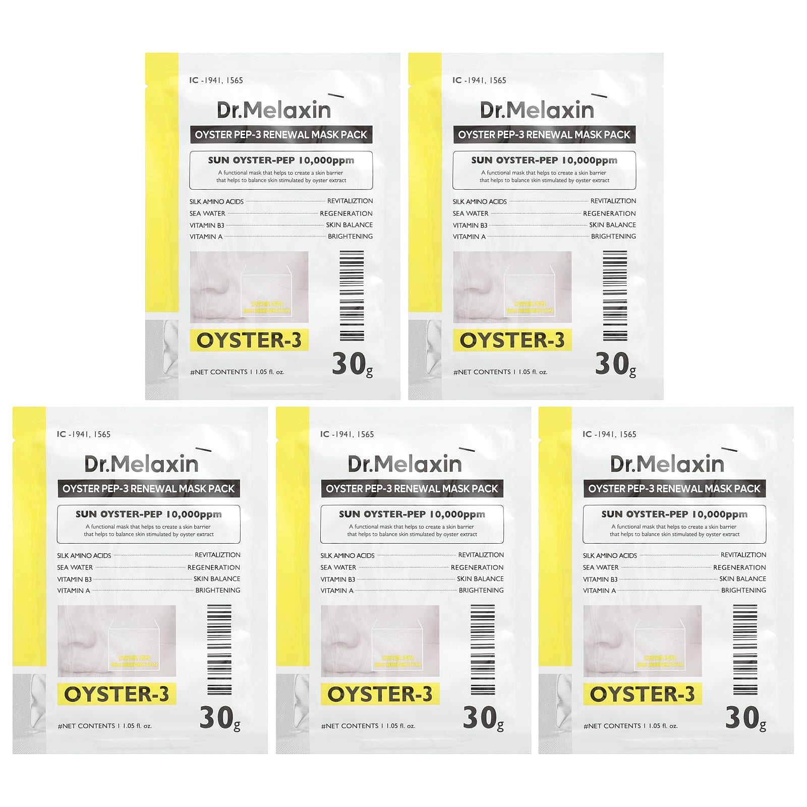 Revitalize Your Skin with Dr.Melaxin's Oyster-Pep Renewal Beauty Mask - Image 1