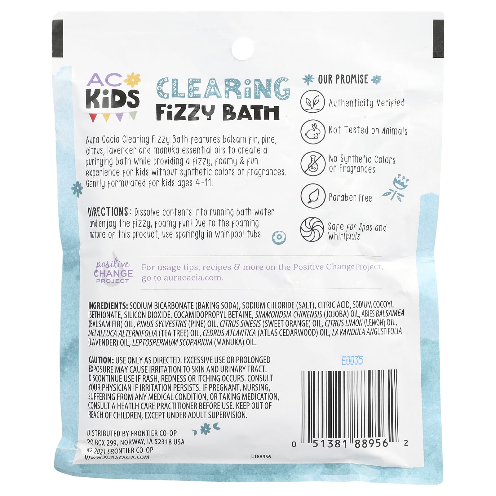 Aura Cacia Clearing Fizzy Bath for Kids, 2.5 oz, Natural & Fun - Image 2
