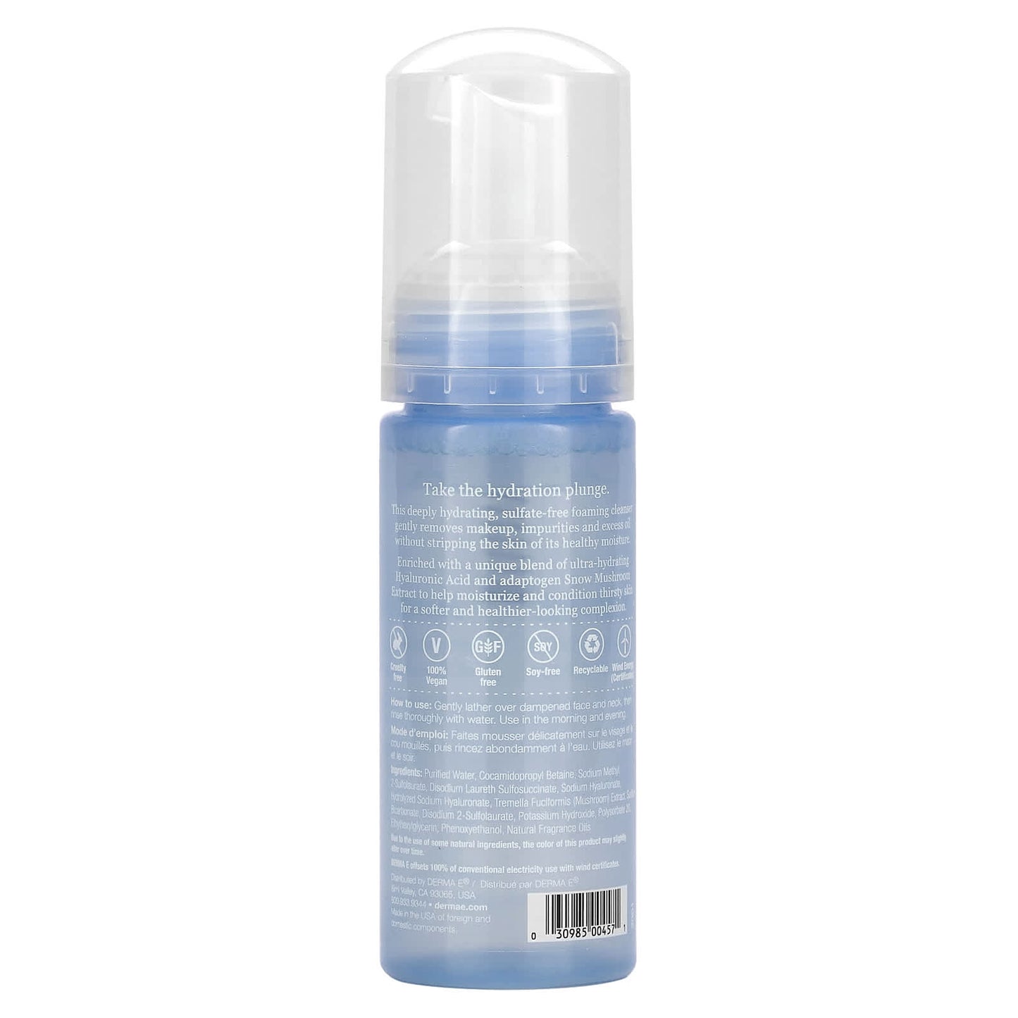 Vegan Hydrating Cloud Cleanser by Derma E, 5.3 fl oz - Image 2