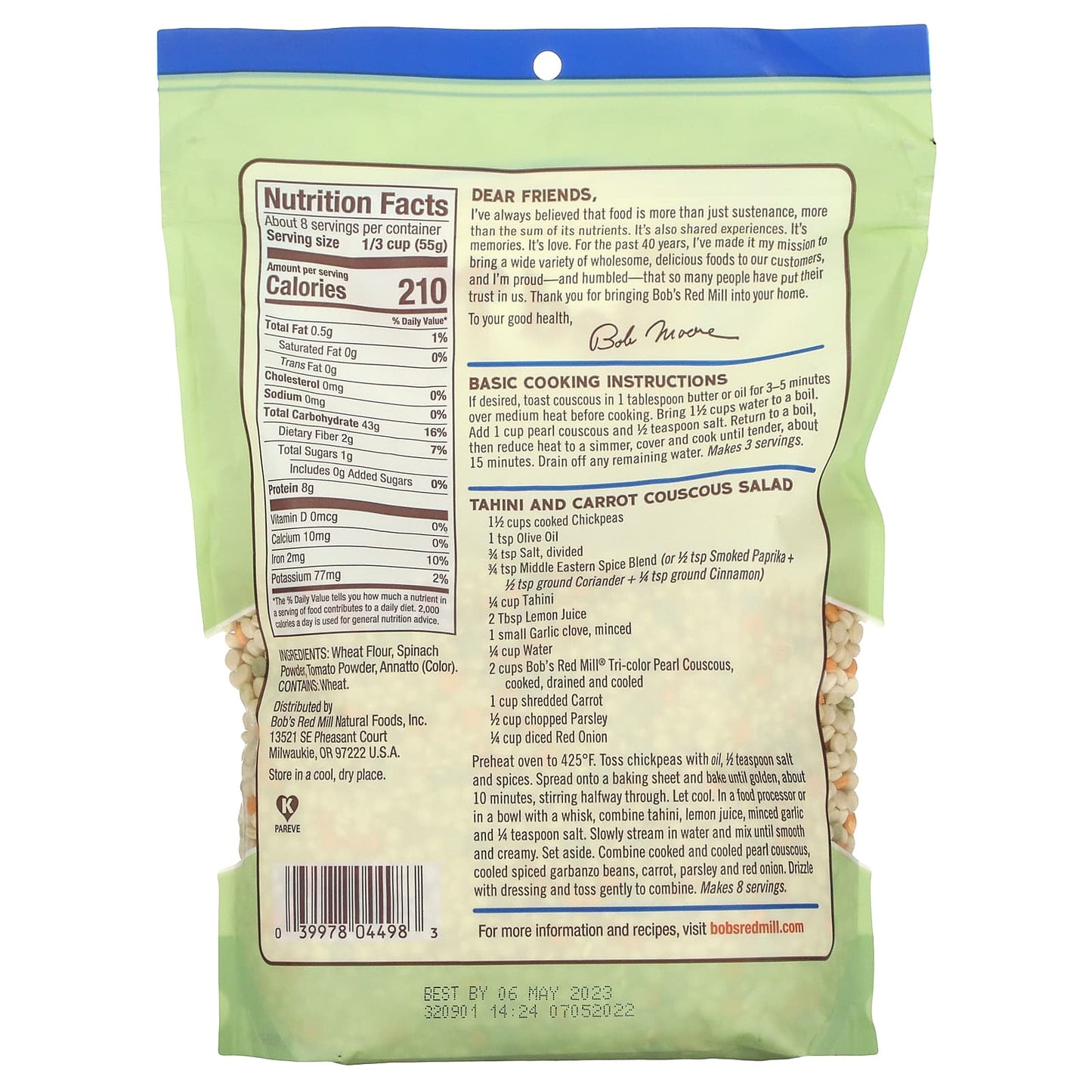Bob's Red Mill Tri-Color Pearl Couscous - Quick, Nutritious, Delicious - Image 2