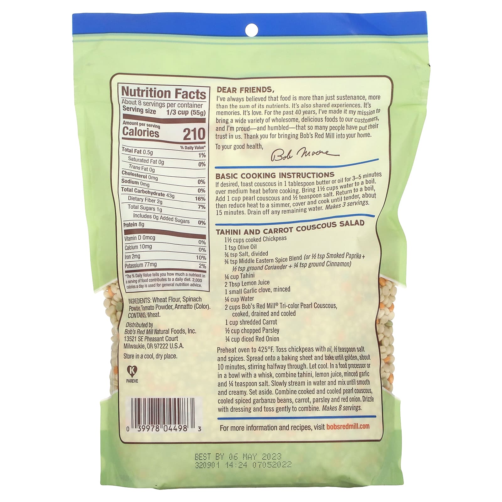 Bob's Red Mill Tri-Color Pearl Couscous - Quick, Nutritious, Delicious - Image 2