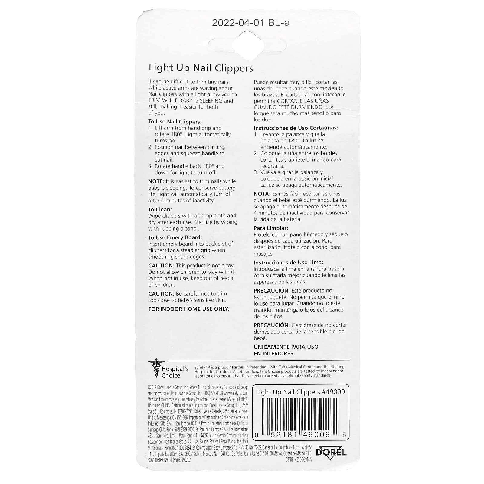 Safety 1st, Light Up Nail Clippers, 1 Clipper - Image 2