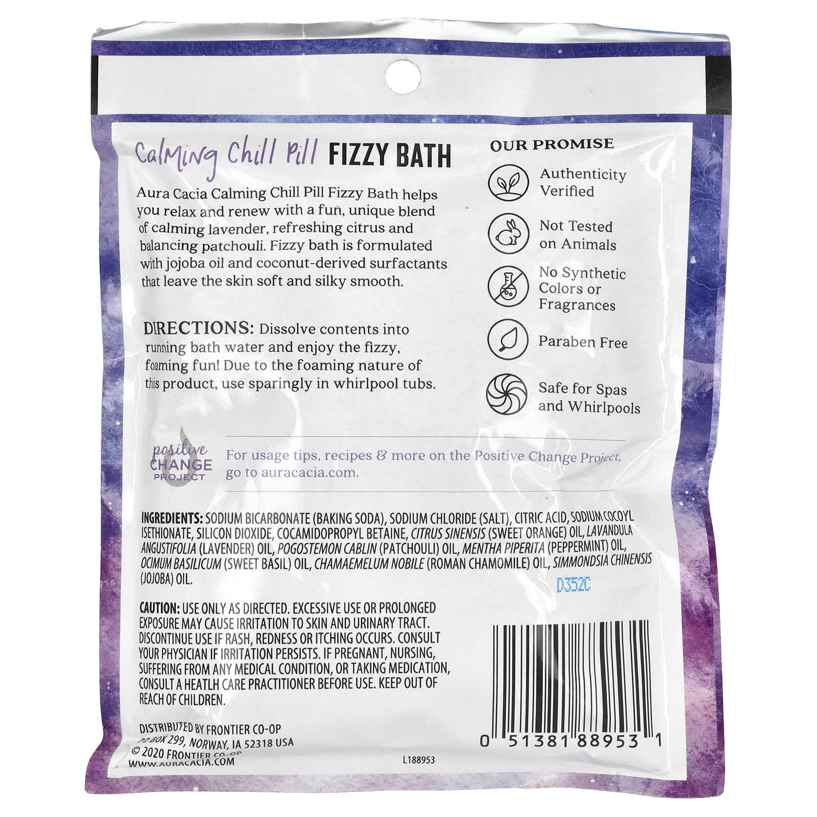 Calming Fizzy Bath by Aura Cacia - Relax & Renew - Image 2