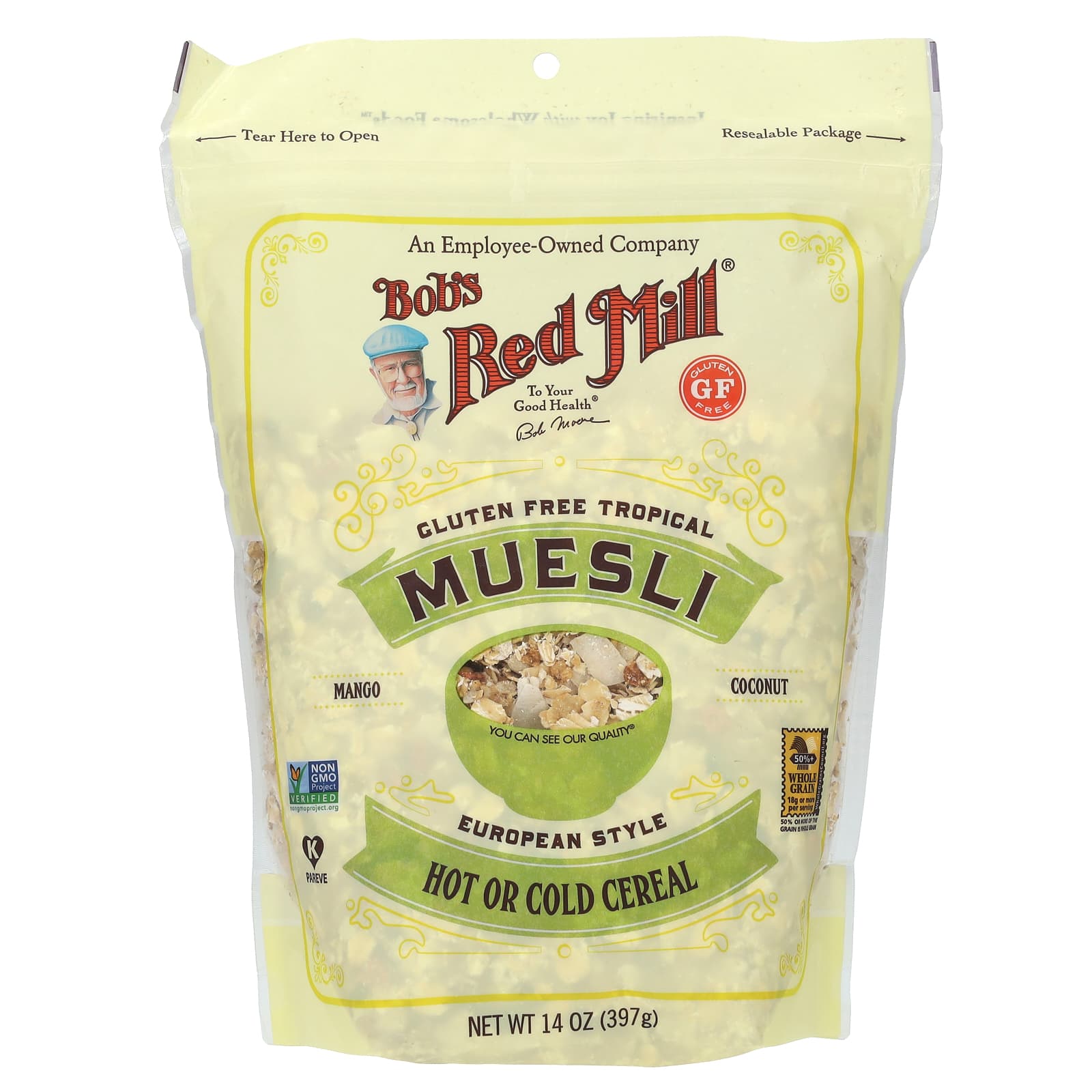 Gluten-Free Tropical Muesli by Bob's Red Mill, 14 oz - Wholesome Breakfast Cereal - Image 1