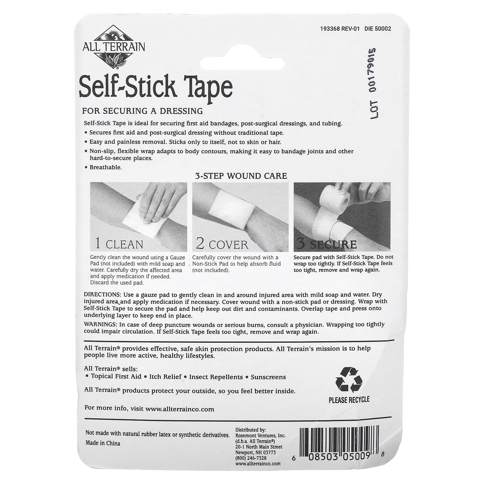 Self-Stick All Terrain Tape for Secure First Aid and Skin Protection - Image 2