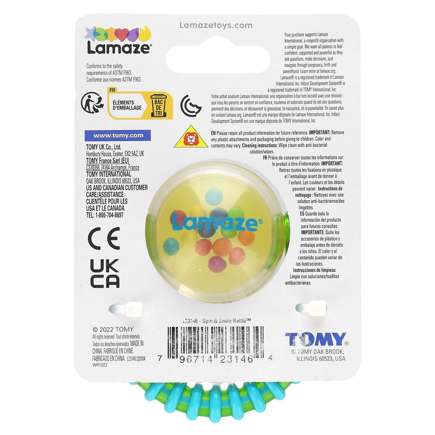 Lamaze, Spin & Smile Rattle, 0+ Months, 1 Count - Image 2