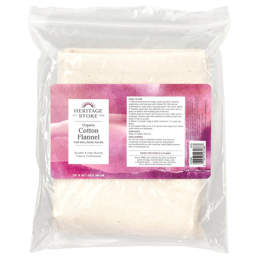 Organic Cotton Flannel Packs for Skin Health by Heritage Store - Image 1