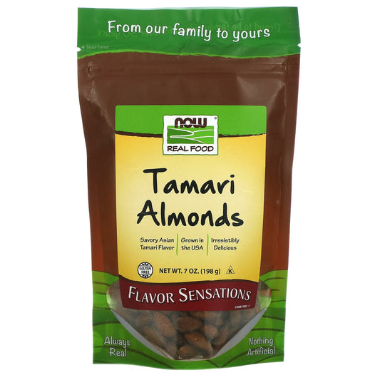 NOW Foods, Real Food, Tamari Almonds, 7 oz (198 g) - Image 1
