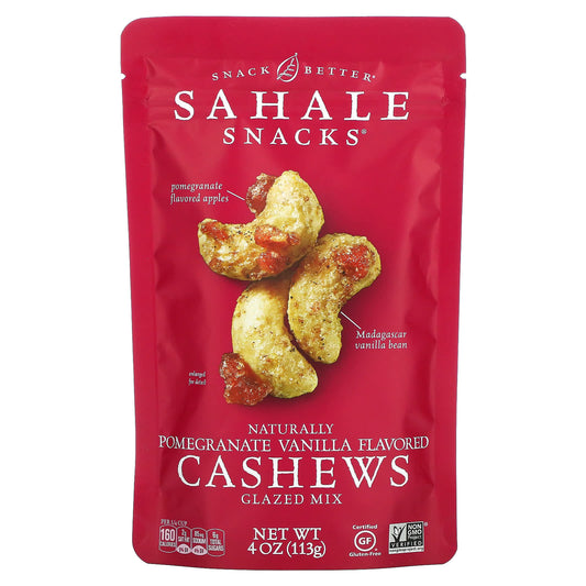 Sahale Snacks, Glazed Mix, Naturally Pomegranate Vanilla Cashews, 4 oz (113 g) - Image 1