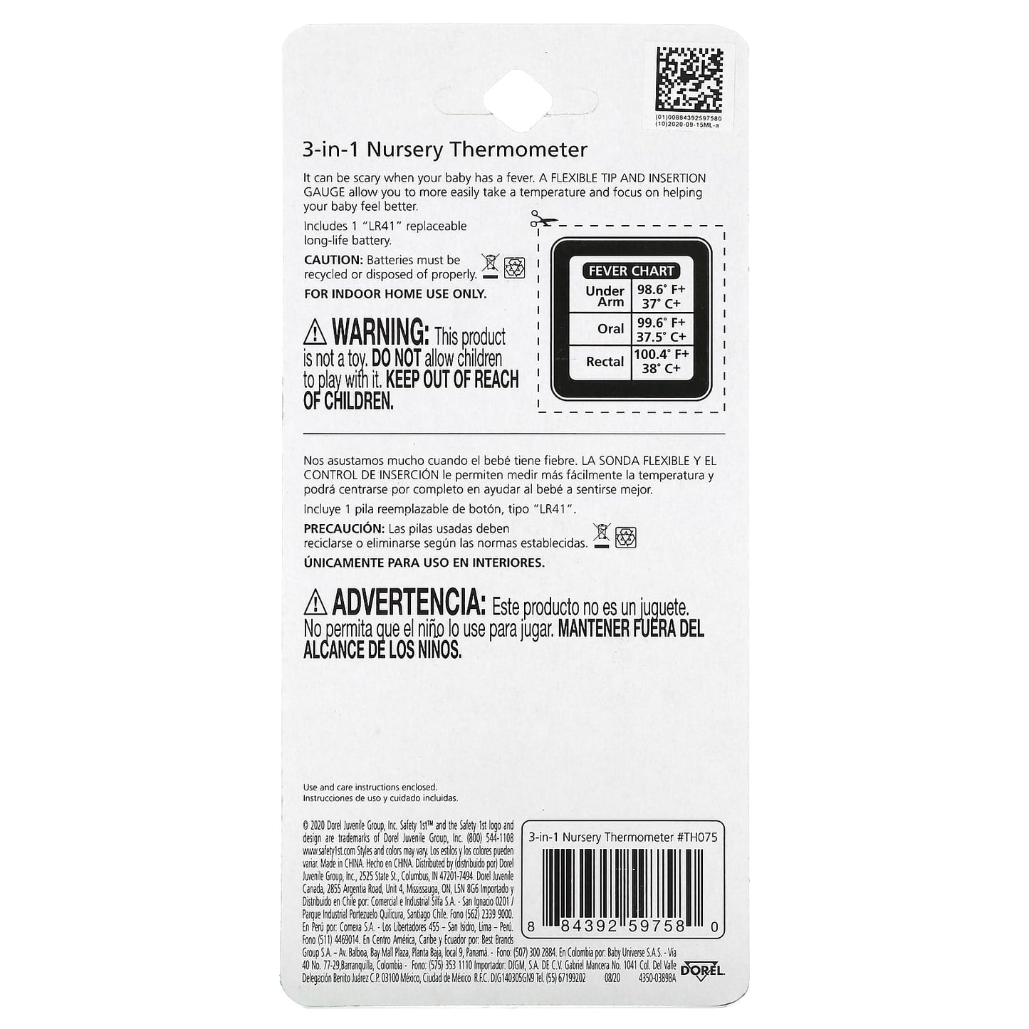 Safety 1st, 3-in-1 Nursery Thermometer, 1 Count - Image 2