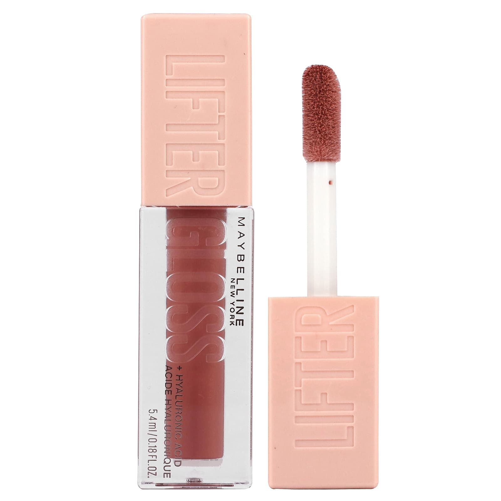 Maybelline, Lifter Gloss with Hyaluronic Acid, 004 Silk, 0.18 fl oz (5.4 ml) - Image 1