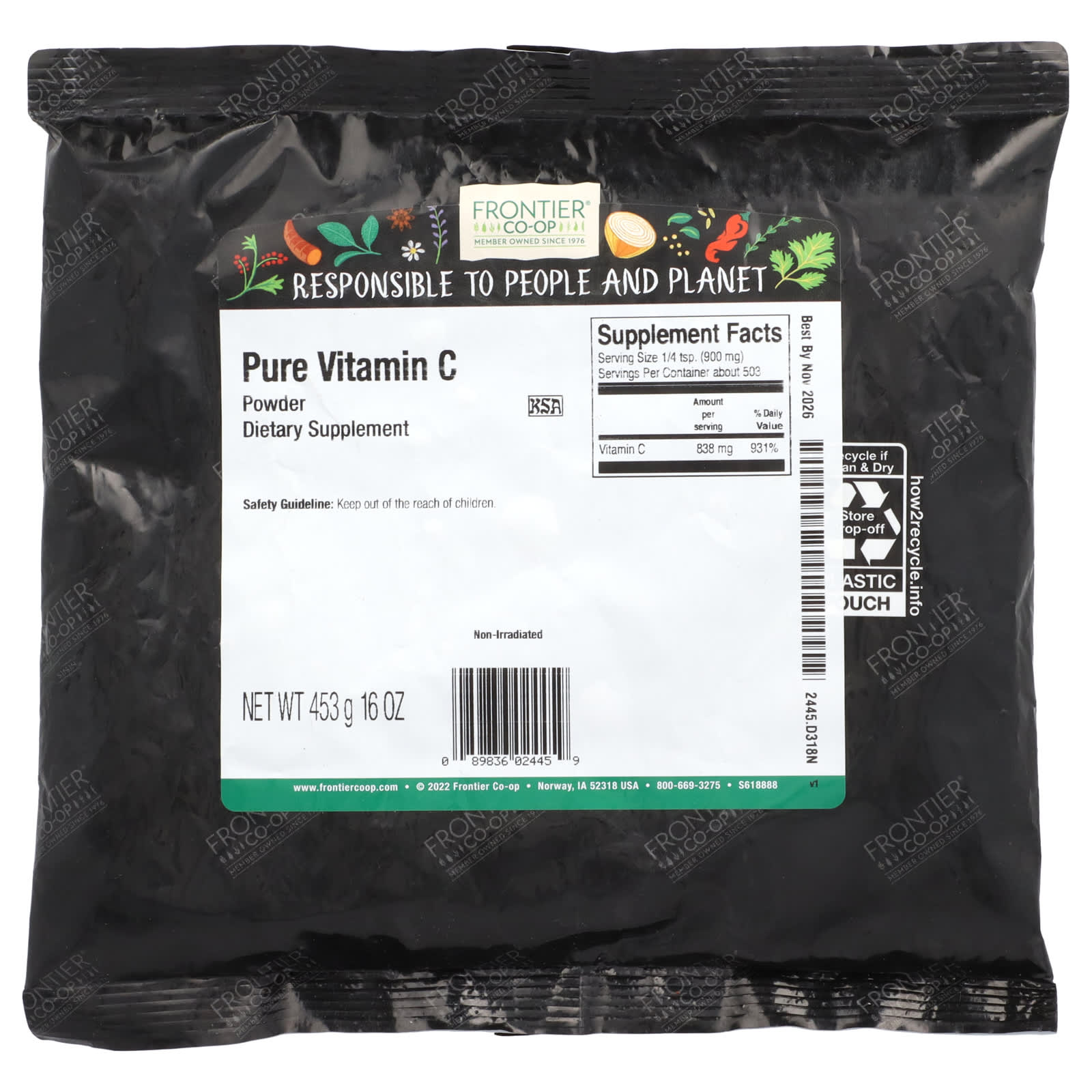 Vitamin C Powder by Frontier Co-op - Natural Energy Boost - Image 2