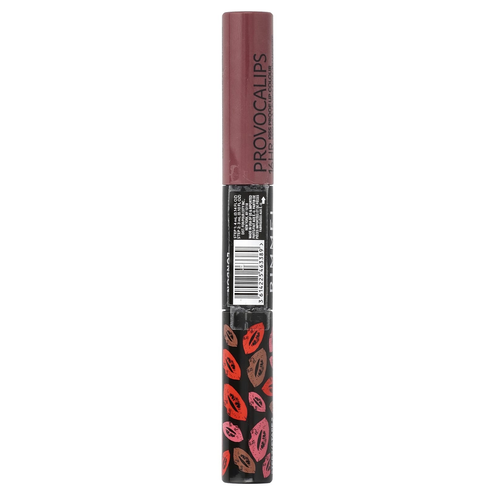 Rimmel London, Provocalips, 16HR Kiss Proof Lip Color, 220 Lazy Daze, 0.14 fl oz (4 ml) / 0.1 fl oz (3 ml) - Image 2