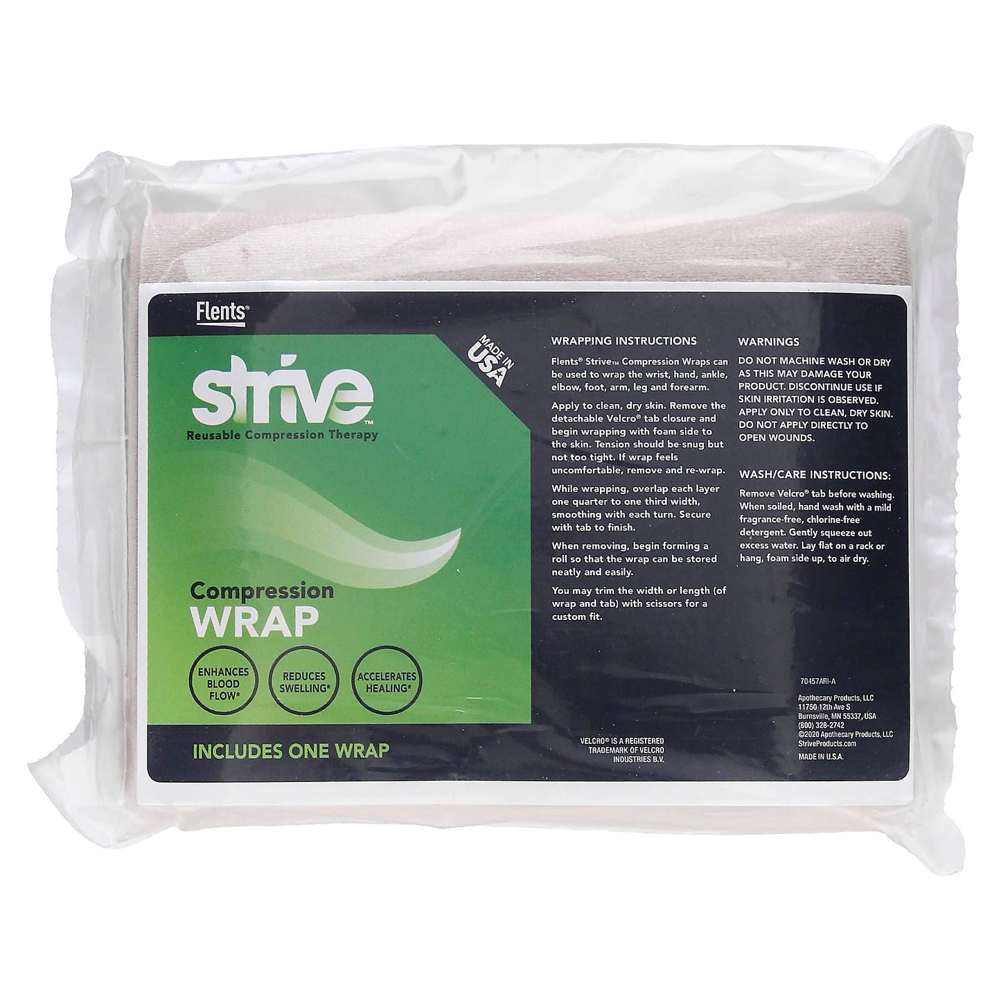 Strive, Compression Wrap, Taupe, 1 Wrap - Image 1