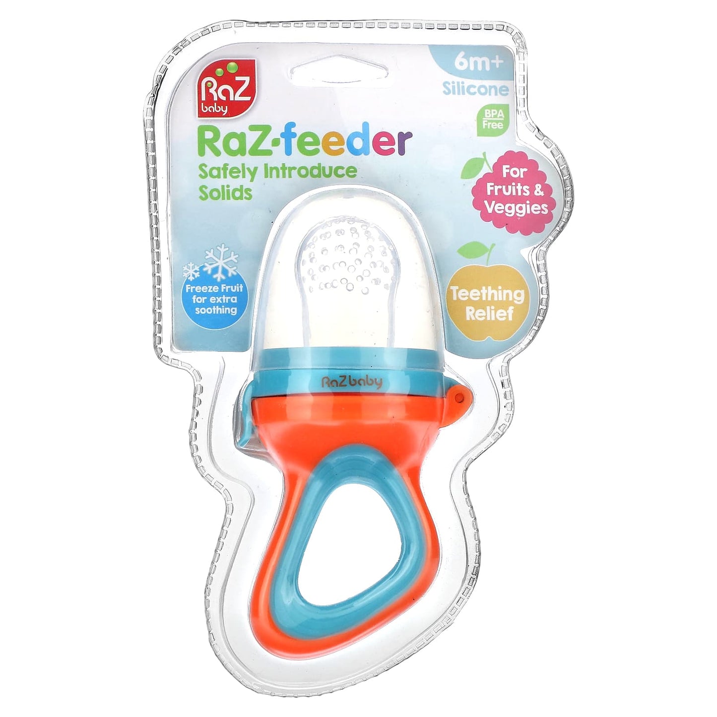 RaZbaby, Raz-Feeder, 6m+, Red & Blue, 1 Feeder - Image 1