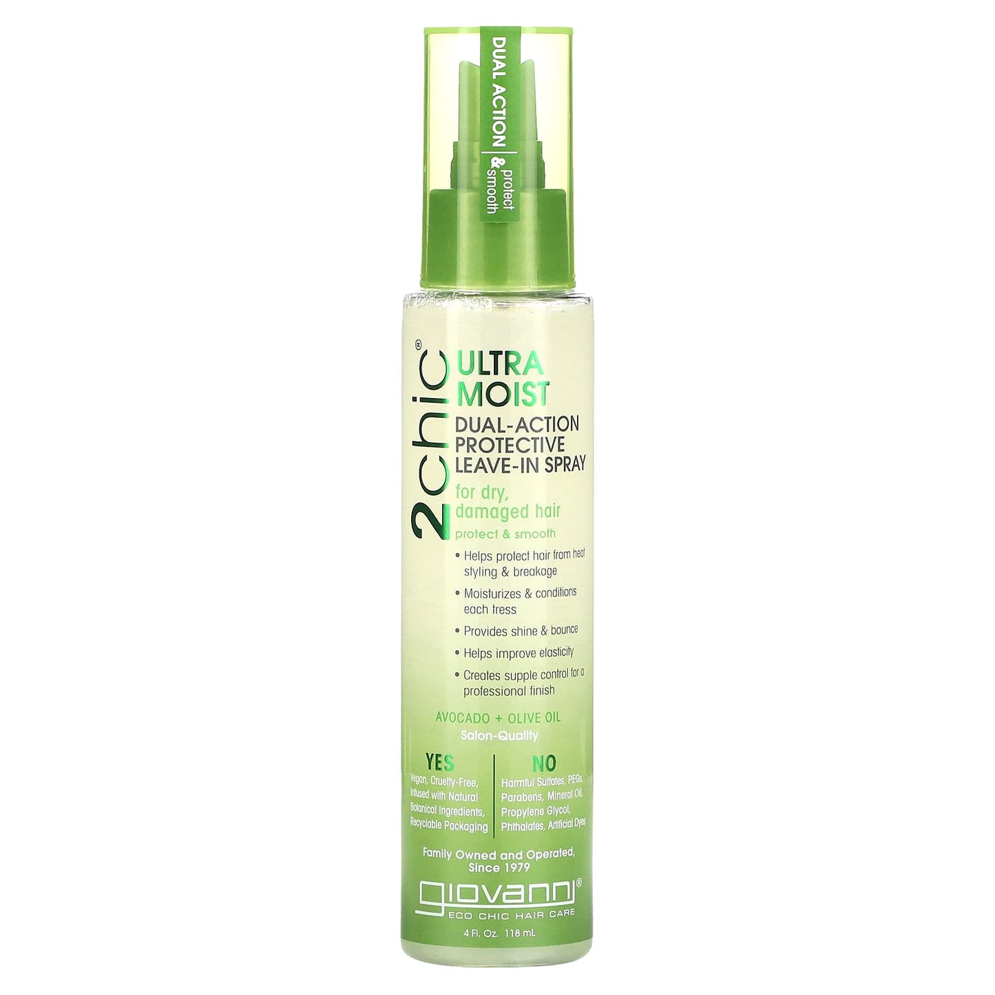 Giovanni 2chic Ultra-Moist Leave-In Spray for Dry Damaged Hair - Image 1