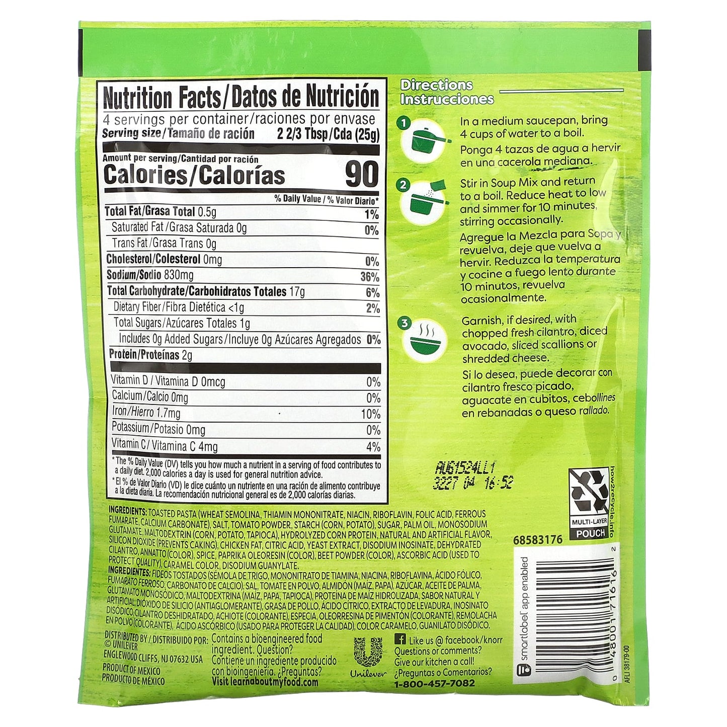 Knorr, Tomato Based Pasta Soup Mix, 3.5 oz (100 g) - Image 2