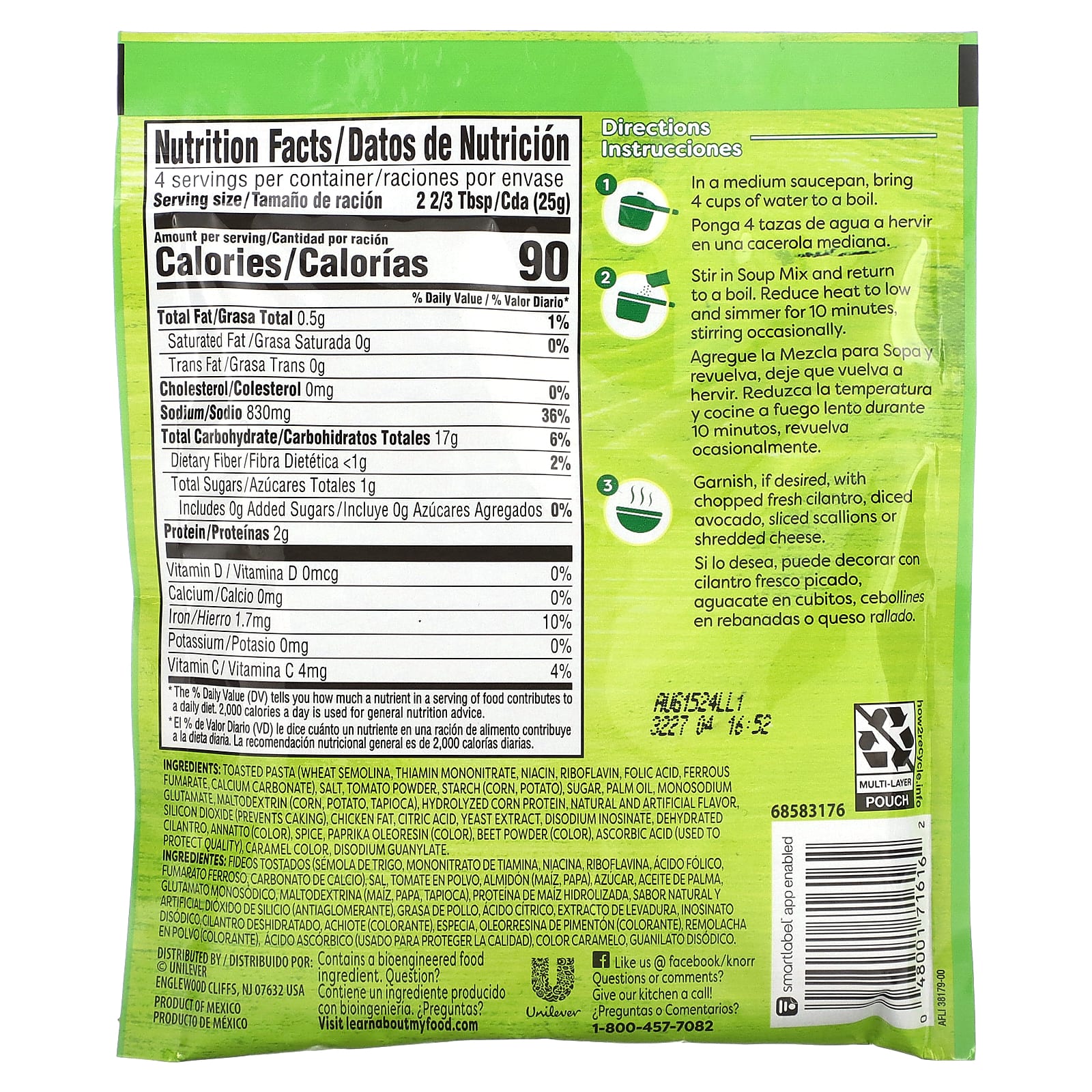 Knorr, Tomato Based Pasta Soup Mix, 3.5 oz (100 g) - Image 2