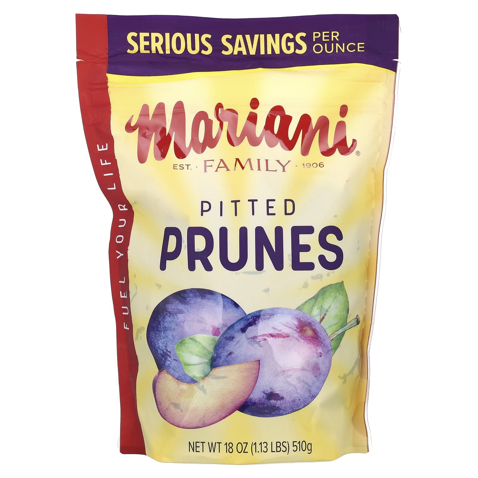 Mariani, Pitted Prunes, 18 oz (510 g) - Image 1