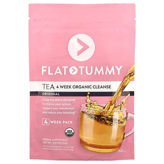 Flat Tummy 4-Week Organic Tea Cleanse for Weight Loss, USDA Certified - Image 1