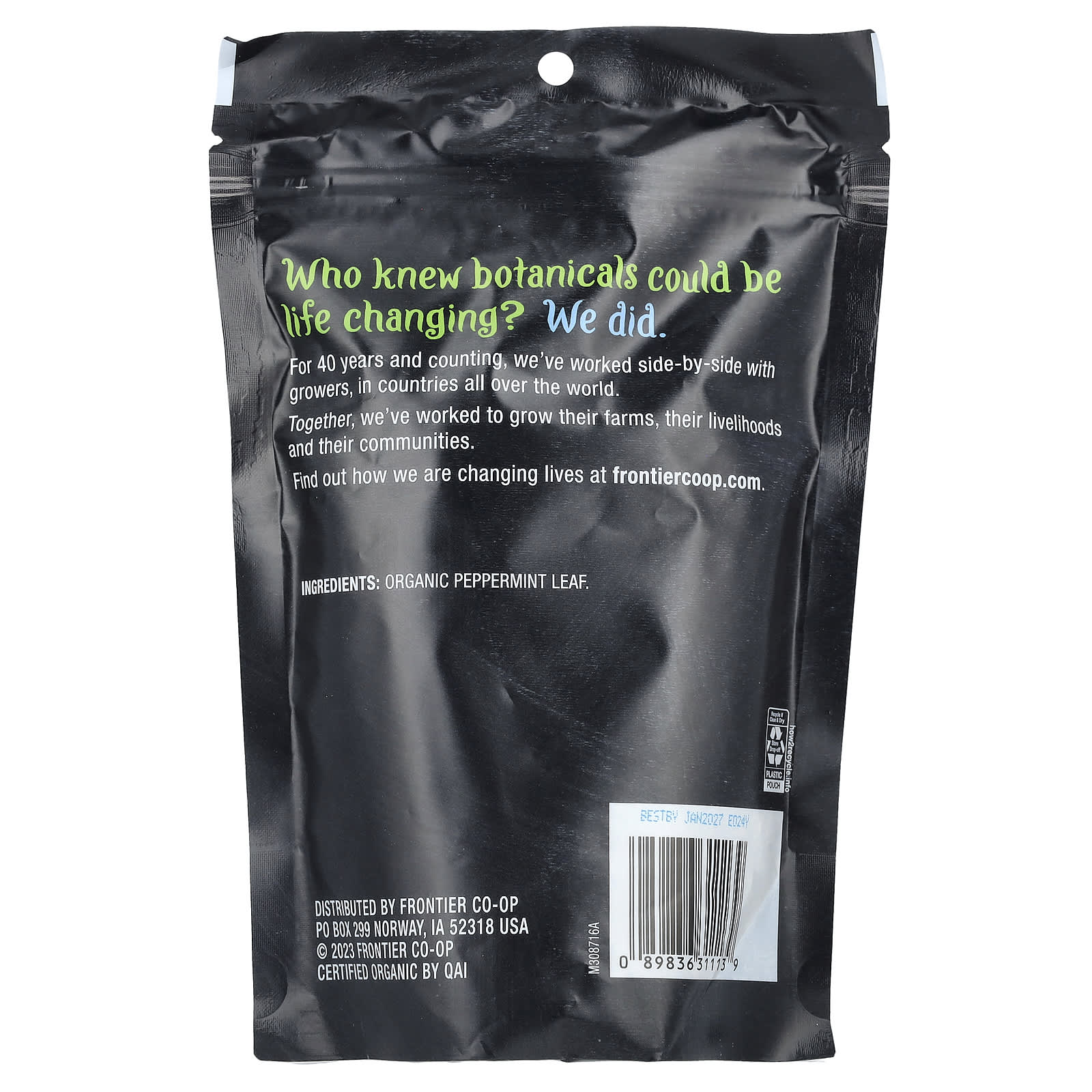 Organic Peppermint Leaf by Frontier Co-op - 2.05 oz (58g) - Image 2