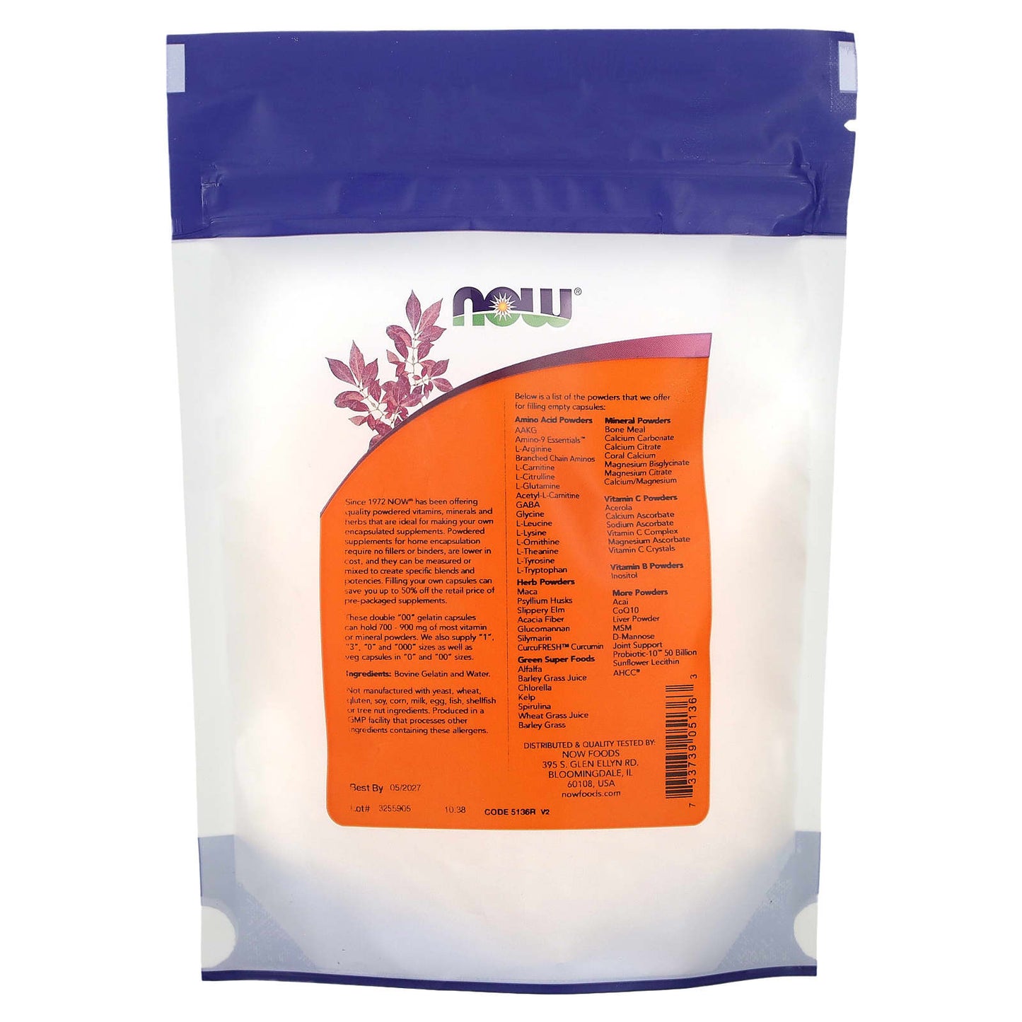 NOW Foods, Double "00" Gelatin Caps, Approx. 250 Empty Gelatin Capsules, 1.06 oz (30 g) - Image 2