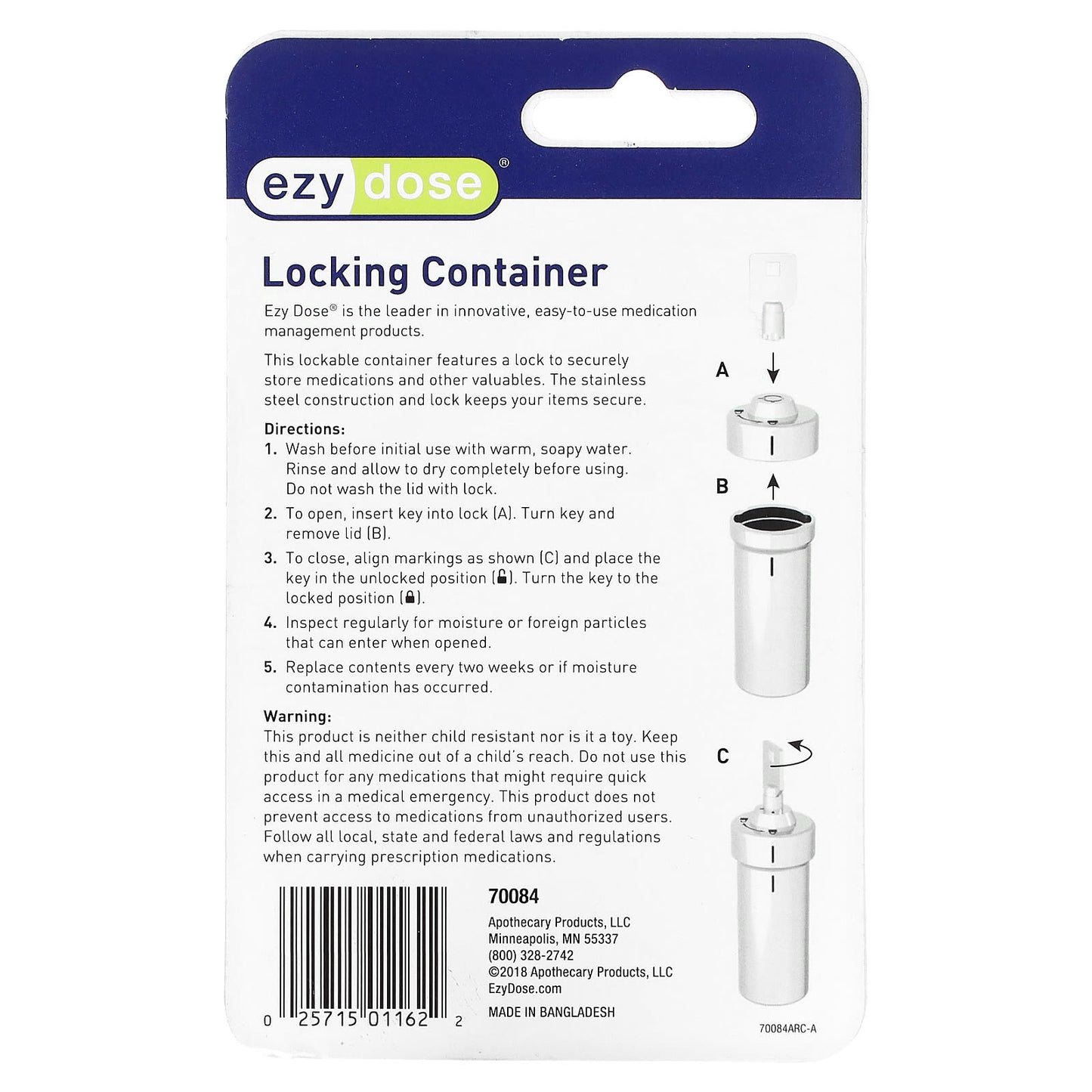 Ezy Dose Locking Container Set - Secure Medication Storage - Image 2